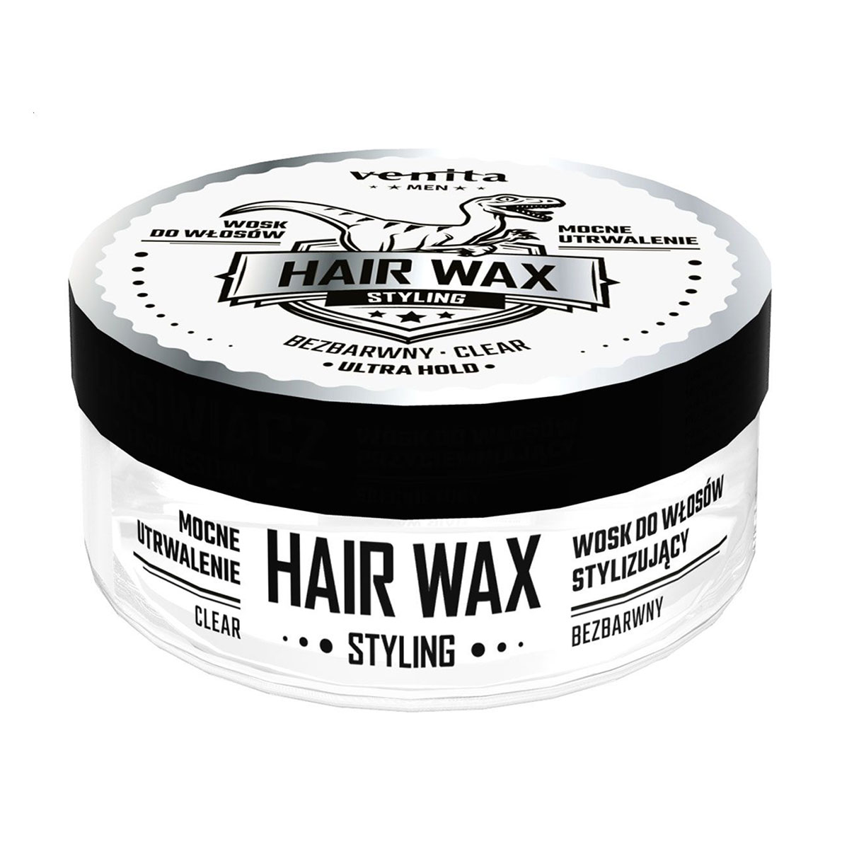 Чоловічий віск для стилізації волосся Venita Men Hair Wax Styling, Clear, 75 г